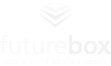Futurebox logo Portrait weiss